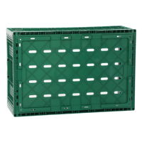 Panier en plastique pliable empilable à haute résistance alimentaire pour l'agriculture et la chaîne du froid