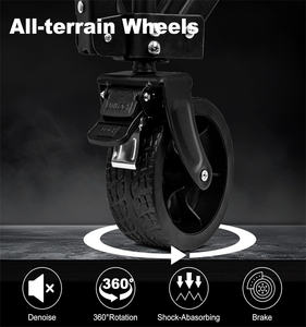 Katlanabilir katlanır yardımcı parti büyük kapasiteli alışveriş spor sepeti el arabası piknik kamp plaj vagon - Product Image 4