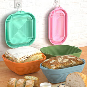 Panier de levage en silicone sans moisissure pour banneton - Panier de levage pliable pour pain - Outils de cuisson compatibles lave-vaisselle - Product Image 4