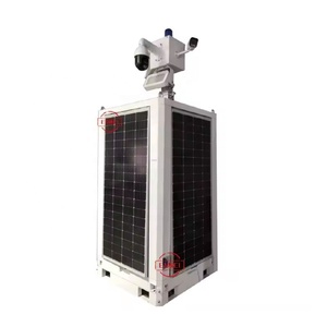 Triển khai nhanh chóng tháp năng lượng mặt trời tháp giám sát di động tháp CCTV di động cho các trang web xây dựng giám sát - Product Image 2
