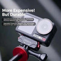 Aksesori Kamera Aksi Adaptor Dudukan Magnetik Lepas Cepat untuk Insta360 Ace Pro 2 X5 Dudukan Kamera Aksi untuk DJI Action 6/5pro