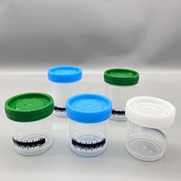 Vasos para Muestras de Orina Transparentes de 30 ml, Libres de RNasa, Personalizables, con Tapa de Rosca Estéril, de Polipropileno (PP) de Grado Médico, Certificación ISO13485 y COA