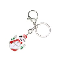 Porte-clés chromé arc-en-ciel, Badge sept couleurs, Porte-clés à mousqueton, Porte-clés personnalisable pour sac à dos avec petit animal de tennis de table