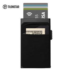 TILONSTAR TVC304 Custom Wholesale Credit Card Case <b>Wallet</b> Slim Aluminium Business ID Card Holder with <b>RFID</b> <b>Blocking</b> Function - Product Image 3