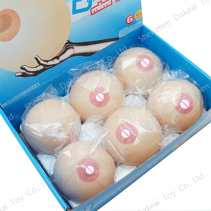 Силиконовые сжимаемые игрушки для груди Сжимаемый мяч подарок для вечеринки смешная Модель груди