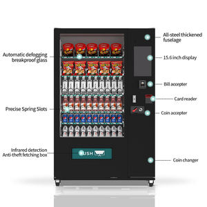 ตู้จำหน่ายสินค้าอัจฉริยะขนาด<span class=keywords><strong>ใหญ่</strong></span> พร้อมช่องเก็บของมากมาย สำหรับขนมและเครื่องดื่ม รับชำระด้วยเหรียญ/บัตรเครดิต/เงินสด/บัตรกำนัล - Product Image 5