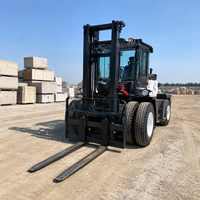 Chariot élévateur tout-terrain chinois à quatre roues de 3,0 tonnes, 3,5 tonnes, 4,0 tonnes et 6 tonnes, mini, petit, diesel, pour la vente