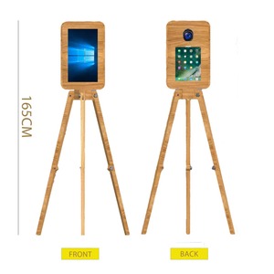 2025 mới nhất bằng gỗ Selfie gương Photo Booth màn hình cảm ứng Tương thích iPad <span class=keywords><strong>PC</strong></span> máy ảnh - Product Image 2