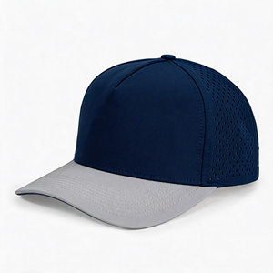 หมวกแก๊ป 6 แผงแบบ Snapback ระบายอากาศ กันน้ำ ผลิตแบบ OEM ODM สำหรับผู้ใหญ่ ใส่ได้ทั้งชายและหญิง เหมาะสำหรับกิจกรรมกลางแจ้ง เล่นกอล์ฟ  ตัดด้วยเลเซอร์ - Product Image 1