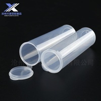 Boîte à film 25*87mm la plus vendue / Bouteille de rangement pour hameçons / Tube de rangement / Bouteille cylindrique transparente en PP pour appâts
