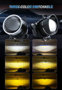 Đèn sương mù <span class=keywords><strong>LED</strong></span> GPNE <span class=keywords><strong>F9</strong></span> 3000k 6000k tự động, thấu kính Bi Projector 3 inch, đèn pha kép laser trực tiếp - Product Image 4