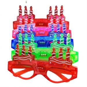 Wholesale Birthday Party <b>Candle</b> Led Glowing Glasses Funny Glasses Children Adults Happy Birthday Party Light up Glasses - Product Image 6