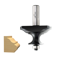 Mata Bor TCT Berkualitas Tinggi 1/2*3/4 CNC Dapat Disesuaikan ODM untuk Pisau Bawah Flush Trim Router Bit Alat Pertukangan Kayu Berlapis