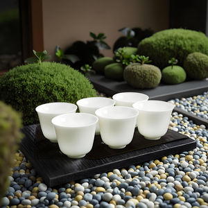 Arabische Kaffeetasse mit individuellem Logo, <span class=keywords><strong>Cawa</strong></span>-Tasse aus feinem Knochenporzellan, weiße Espressotasse aus Saudi-Arabien - Product Image 6