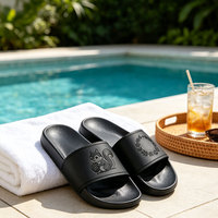 Sandales décontractées personnalisées pour femmes, confortables et souples, idéales pour l'intérieur, les voyages, la piscine, l'hôtel, la station balnéaire – Vente en gros