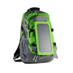 wholesale hot selling outdoor travel laptop business Hiking Removable Solar Panel Backpack Bag for Smart Phones
