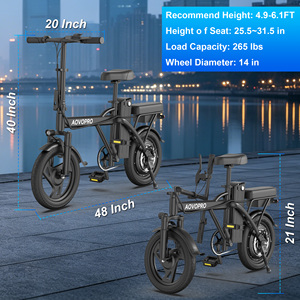 Bicicleta Eléctrica Plegable de 500W con Ruedas Pequeñas de 14 Pulgadas y Alto Torque, con Batería de 10.4Ah, Envío Rápido en el Reino Unido - Product Image 6