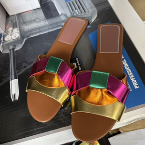 Pantofole da <span class=keywords><strong>Donna</strong></span> Personalizzate OEM ODM alla Moda, Traspiranti e di Alta Qualità, con Suola Morbida e Strass, <span class=keywords><strong>in</strong></span> <span class=keywords><strong>Pelle</strong></span> - Product Image 2