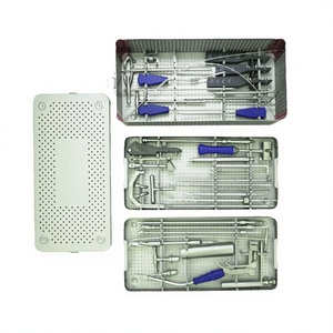 Juego de Instrumentos Quirúrgicos Manuales Médicos, Instrumentos de Cirugía Ortopédica de Acero Inoxidable, Tornillo Pedicular, Pinza para Columna Cervical GS-DF-0010 - Product Image 1