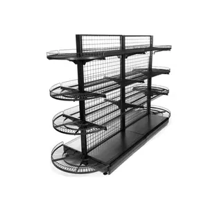 Steel Multilevel Supermarket Retail Display Shelving From Manufacture Direct Sales