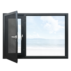 Custom Sound Proof <strong>Transom</strong> Aluminum Double Glazed Tempered Glass Casement <strong>windows</strong> - Product Image 1