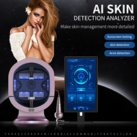 Analyseur de peau domestique haute intelligence, scanner facial, écran 4K de 15,6/21,5 pouces, analyseur facial et capillaire à neuf bandes