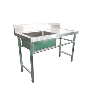 VICTORY KITCHEN 1 Bassin Gauche Simple Bol Égouttoir Offre Spéciale 304 Éviers En Acier Inoxydable Hôtels Restaurants Origine Chine - Product Image 2