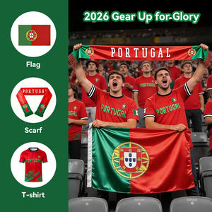 Drapeau personnalisé double face Gahumi 2026 pour fans de football (Canada, Mexique, États-Unis, Portugal, Chine) – Idéal pour voiture - Product Image 1