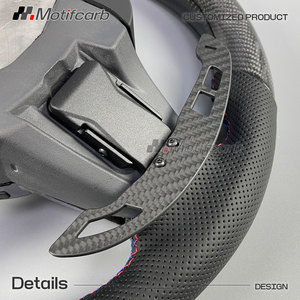 Volante de fibra de carbono personalizado para BMW G06 G20 G22 G30 G05 X5 X6 G80 G82 G42 F90 F97 M2 M3 M4 con levas de cambio magnéticas - Product Image 4