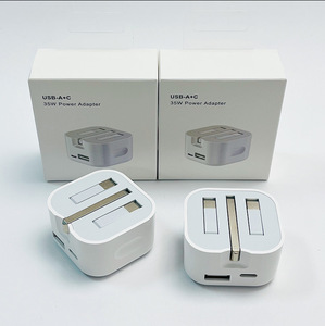 UK <b>Plug</b> 35W PD QC3.0 Dual Port USB A+<b>C</b> Wall Charger Fast Charging Power <b>Adapter</b> for All Mobile Phone Tablet Digital Device - Product Image 3
