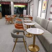 Tables et chaises de restaurant de luxe XY, banquette de café, ensemble de salle à manger pour café, mobilier commercial