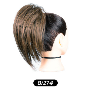 Venta al por mayor desordenado moño pieza de pelo moño extensión de pelo largo barba garra Clip moño pelo Scrunchies para mujeres niñas uso diario - Product Image 5