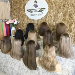 Factory Price Hand Made 100% Remy Human Hair East European Lace Front Wig Kosher Wigs European Jewish