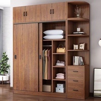 Armoire Pliante Économique et Durable 2025 – Design Italien Moderne en Bois Massif de Teck – Meuble de Maison pour Chambre d'Enfant et Usage en Location