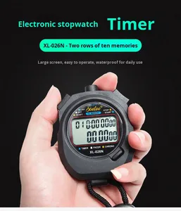 Đồng hồ bấm giờ kỹ thuật số đa chức năng chống trượt chống nước 10 kênh hai hàng đồng hồ bấm giờ trọng tài hiển thị kỹ thuật số lớn - Product Image 6