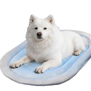 Pet <b>Cooling</b> Mat Round Grey Double Sided Fabric For Dogs All Seasons Ice <b>Pad</b> - Product Image 5
