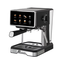 Machine à café expresso ANBOLIFE 20 bars, concept café à domicile, écran tactile, brassage silencieux, mousseur à lait, fabrication OEM