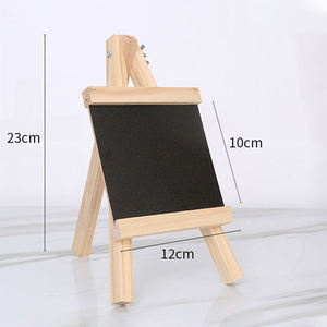 Support triangulaire en bois <span class=keywords><strong>tableau</strong></span> noir affichage de bureau panneau publicitaire mini-enfants <span class=keywords><strong>chevalet</strong></span> artisanat ornements petits tableaux noirs - Product Image 3