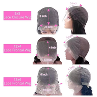 Perruque brésilienne Remy en cheveux humains, sans colle, avec dentelle transparente 13x6, densité 200%, ondulations naturelles, ligne de cheveux naturelle, dentelle transparente longue