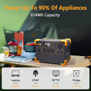 Vente directe du fabricant E600LFP 1200W 614Wh Station d'alimentation portable <span class=keywords><strong>Kit</strong></span> de panneaux solaires pour le <span class=keywords><strong>camping</strong></span> Stock UE US - Product Image 4