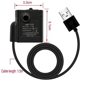 Bombas de agua USB, <span class=keywords><strong>Mini</strong></span> Filtro de acuario DIY, bomba de Motor sin escobillas de bajo ruido, accesorios para acuario, ciclo de agua sumergible para mascotas - Product Image 6
