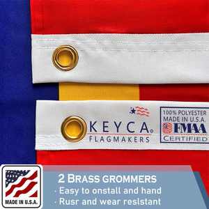 Bandera de Mississippi de 3 capas, 3x5 pies, 100% poliéster, resistente, colores vibrantes, doble cara, 2 ojales de latón para interior/exterior - Product Image 3