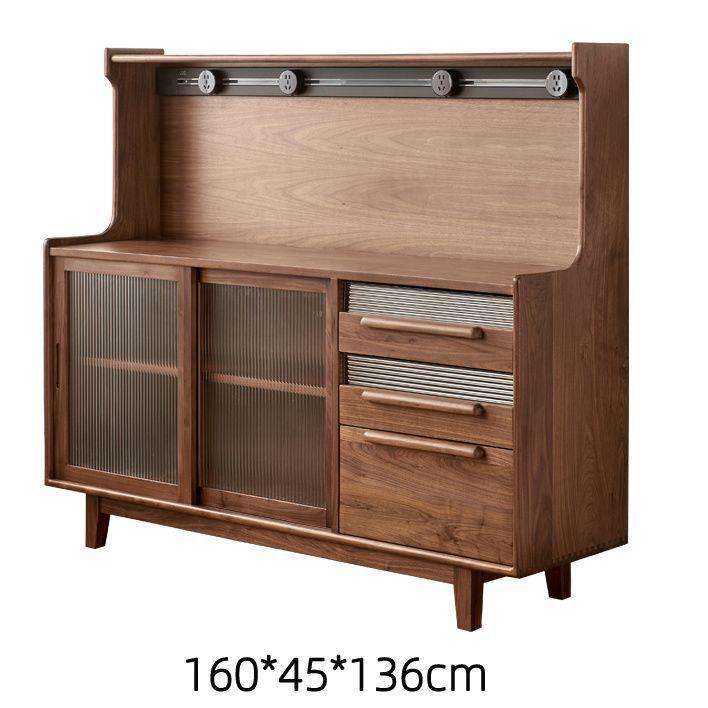 Couleur bois noyer, 160*45*136 (avec rail électrique)