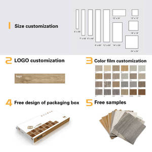 Kayu unik terlihat klik kunci mewah Spc vinil papan lantai tahan air antiselip tahan air 4mm 6mm 8mm Spc klik lantai Ixpe - Product Image 5