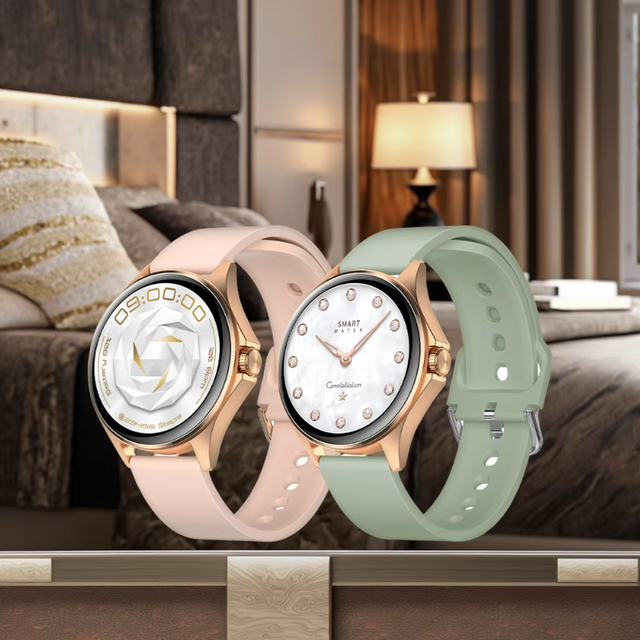 AM12 1.32inch Ladies Fashion AMOLED Smart Watch BT Call Women Smart Watch with Long Battery Life Smartwatch 2025