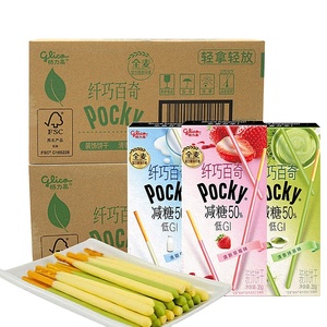 <span class=keywords><strong>Glico</strong></span> Slim <span class=keywords><strong>Pocky</strong></span> 35กรัม * 10กล่องลดน้ำตาลมัทฉะสตรอเบอร์รี่แซนวิชคุกกี้กับครีมและช็อคโกแลตสำหรับขนมสำนักงาน - Product Image 1