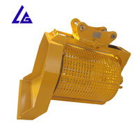 Godet tamiseur hydraulique fiable pour traitement de la terre de surface, compatible avec excavatrice hydraulique, Distributeur recherché