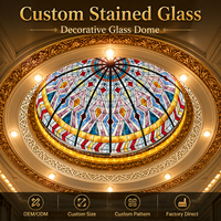 Paneles de Vidrio Decorativos Hechos a Mano, Vidrio Artístico Tiffany para Iglesia, Catedral, Domo, Puerta, Claraboya, Fabricante