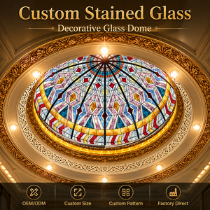 Paneles de Vidrio Decorativos Hechos a Mano, Vidrio Artístico Tiffany para Iglesia, Catedral, Domo, <span class=keywords><strong>Puerta</strong></span>, Claraboya, Fabricante - Product Image 1