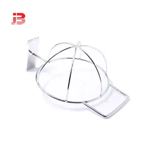 Metal 6mm Wire Chrome Plating Hat Display Rack for Grid Wall